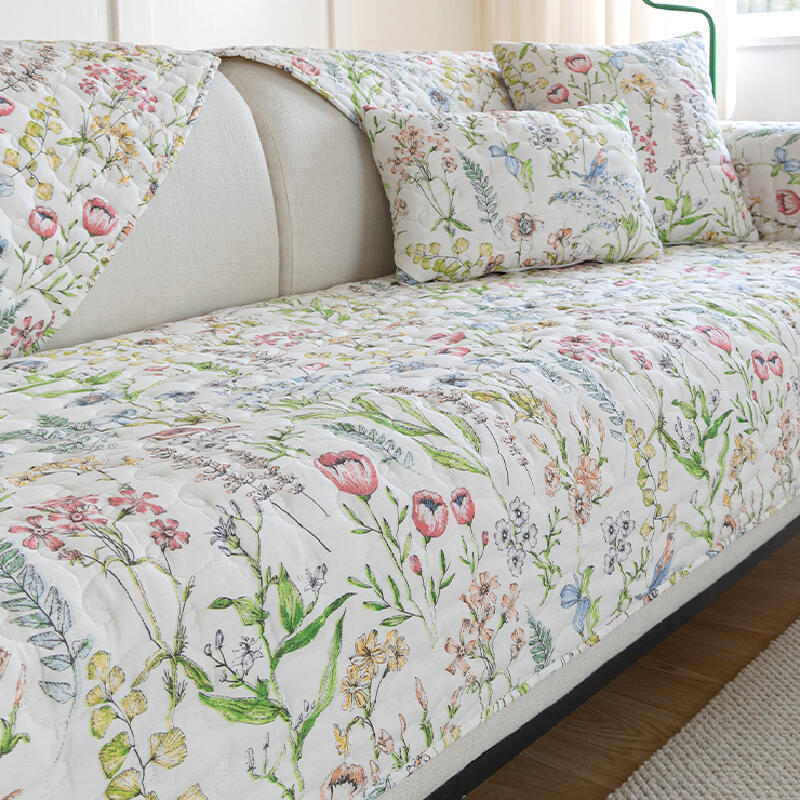 4design floral quilting girly sofa cover