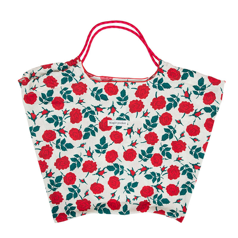 3design vivid floral tote bag