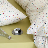 6design natural cotton floral bedlinen set