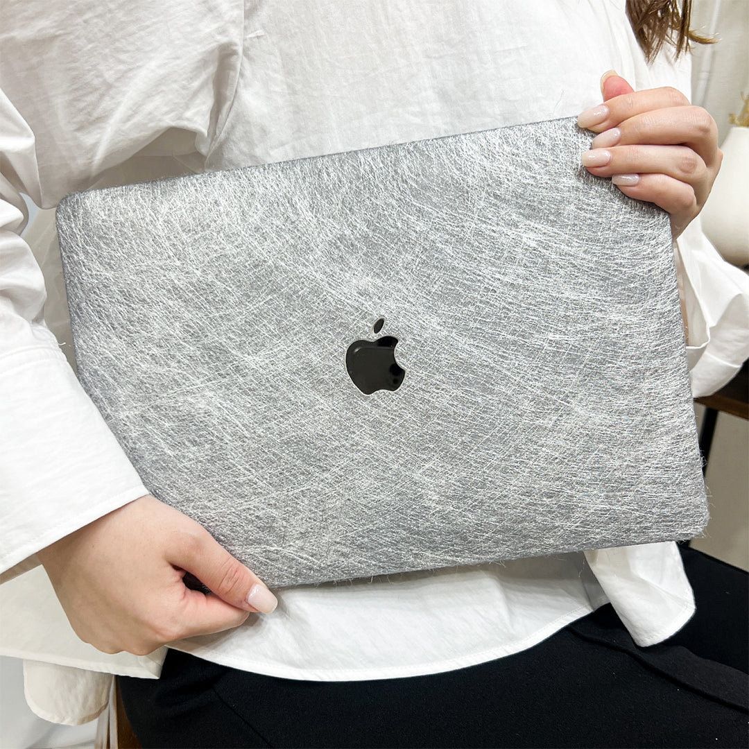即納】metal silver MacBook case