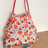 3design vivid floral tote bag