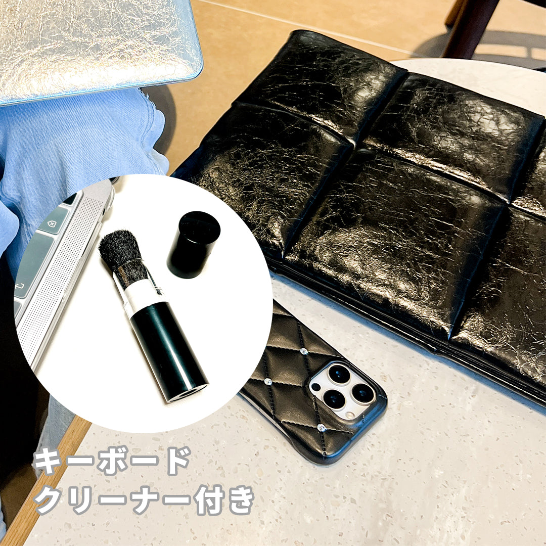 metallic black PC Clutch