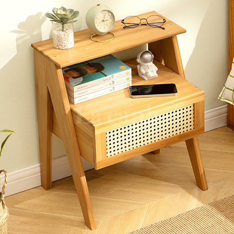 natural wood nightstand(3colors)