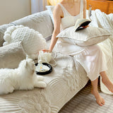 7color pastel quilting flower sofa cover