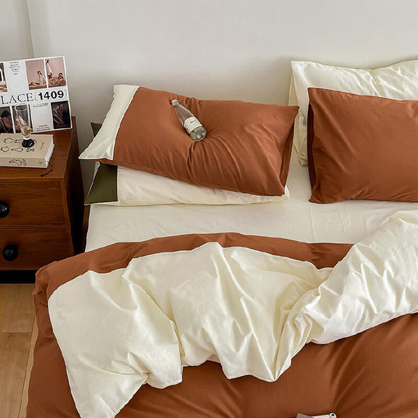 casual bycolor bedlinen set