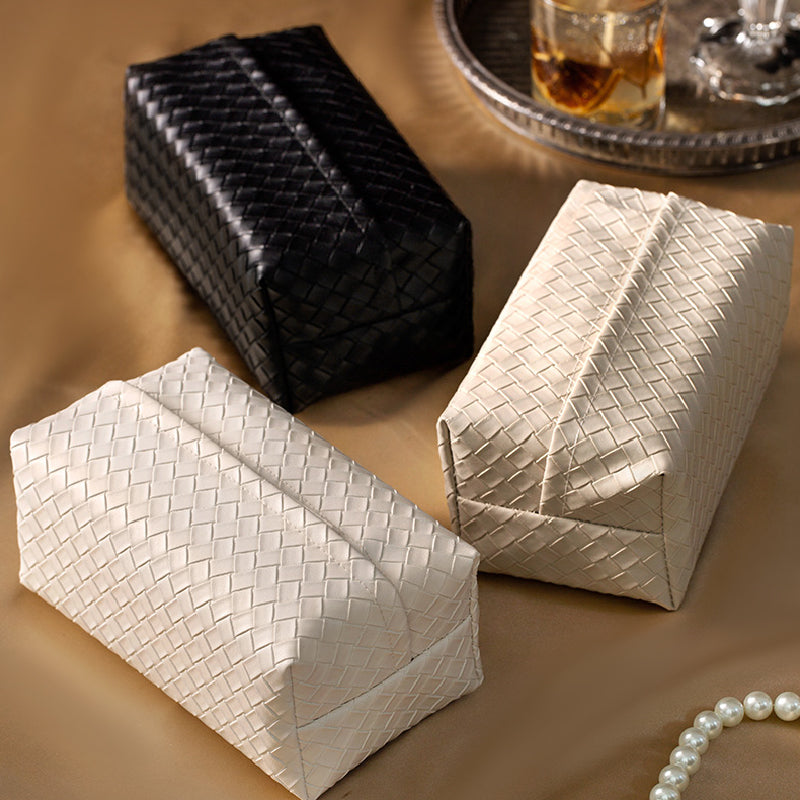 6color leather knitting tissue case