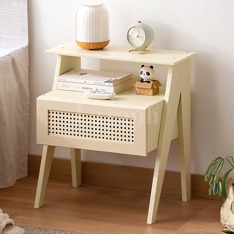 natural wood nightstand(3colors)