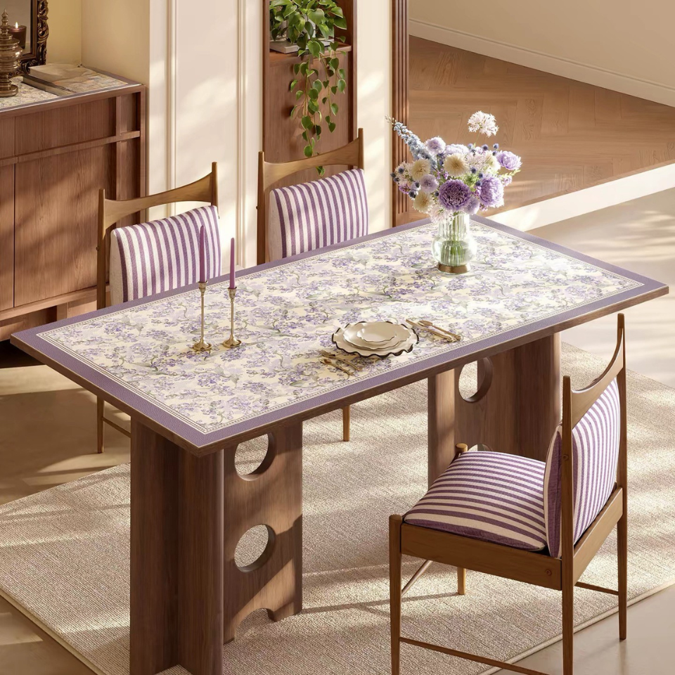 Purple Campanula table mat