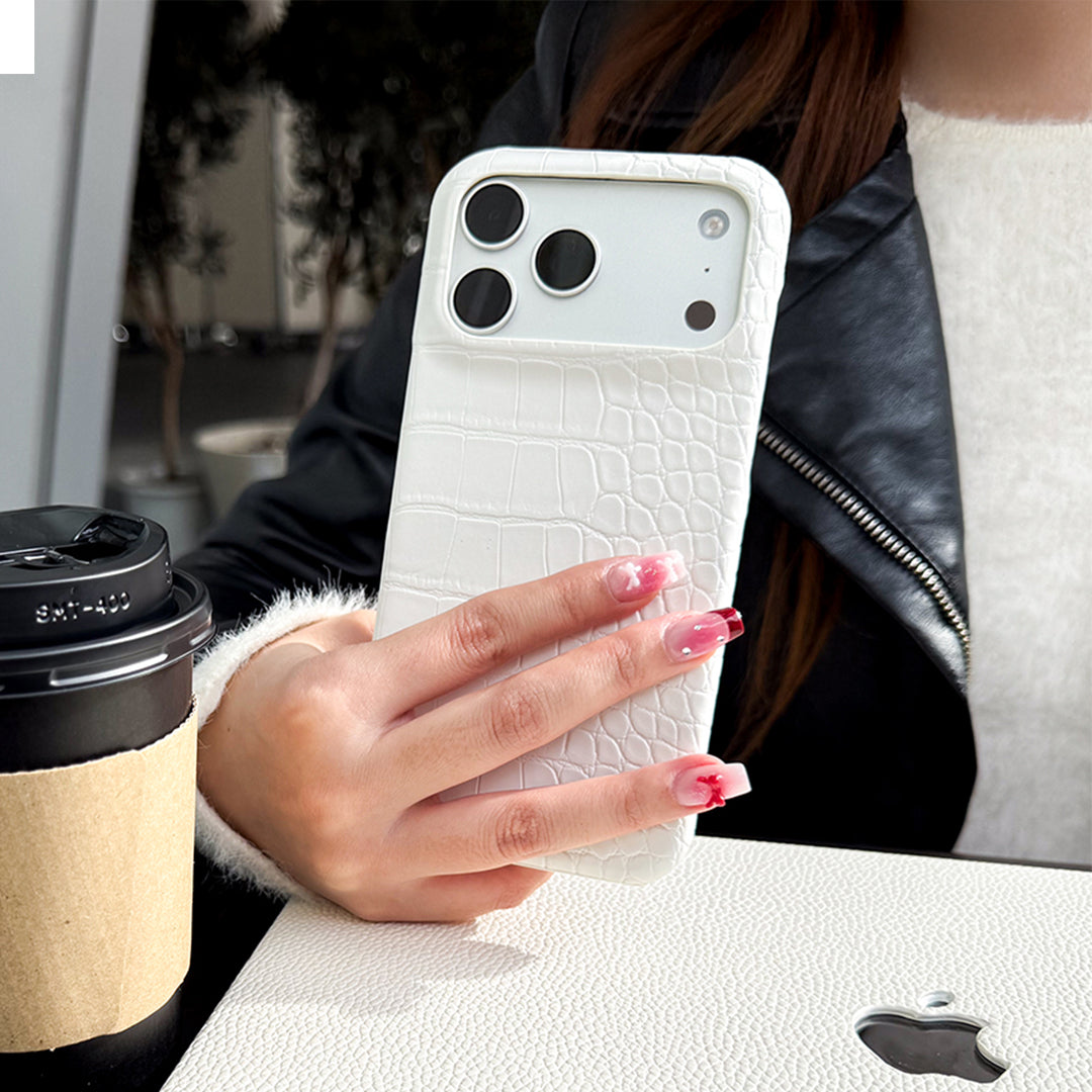 Elegant Croc Embossed  iphone Case