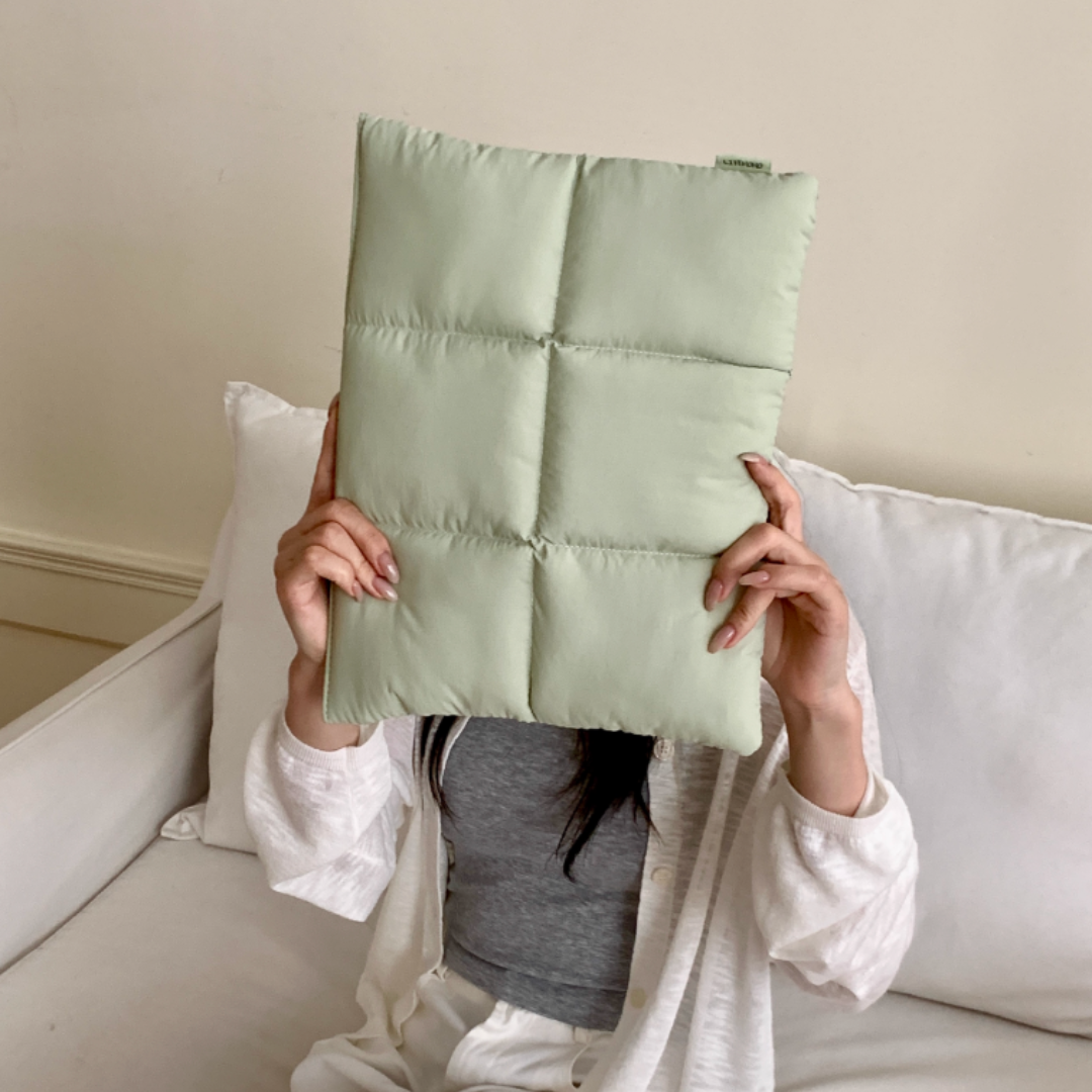 pastel pillow mac book bag (4color)
