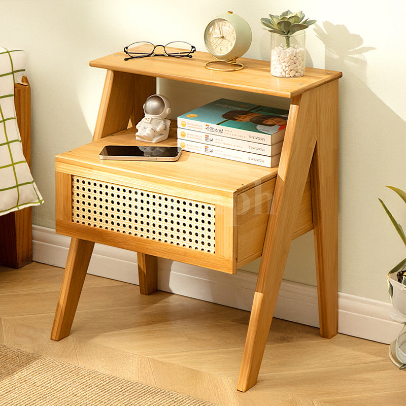 natural wood nightstand(3colors)