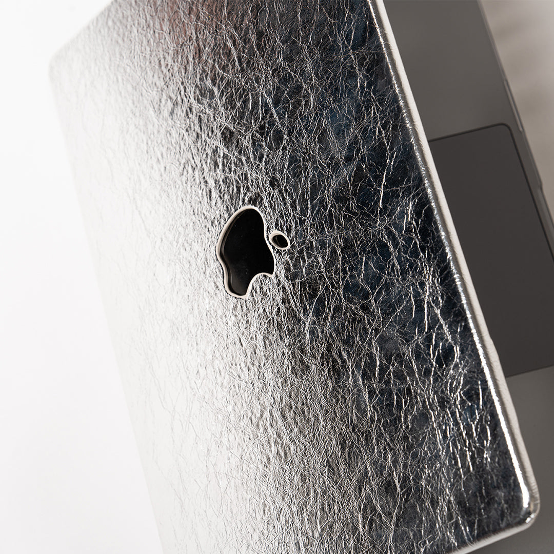 Silver Texture MacBook Case