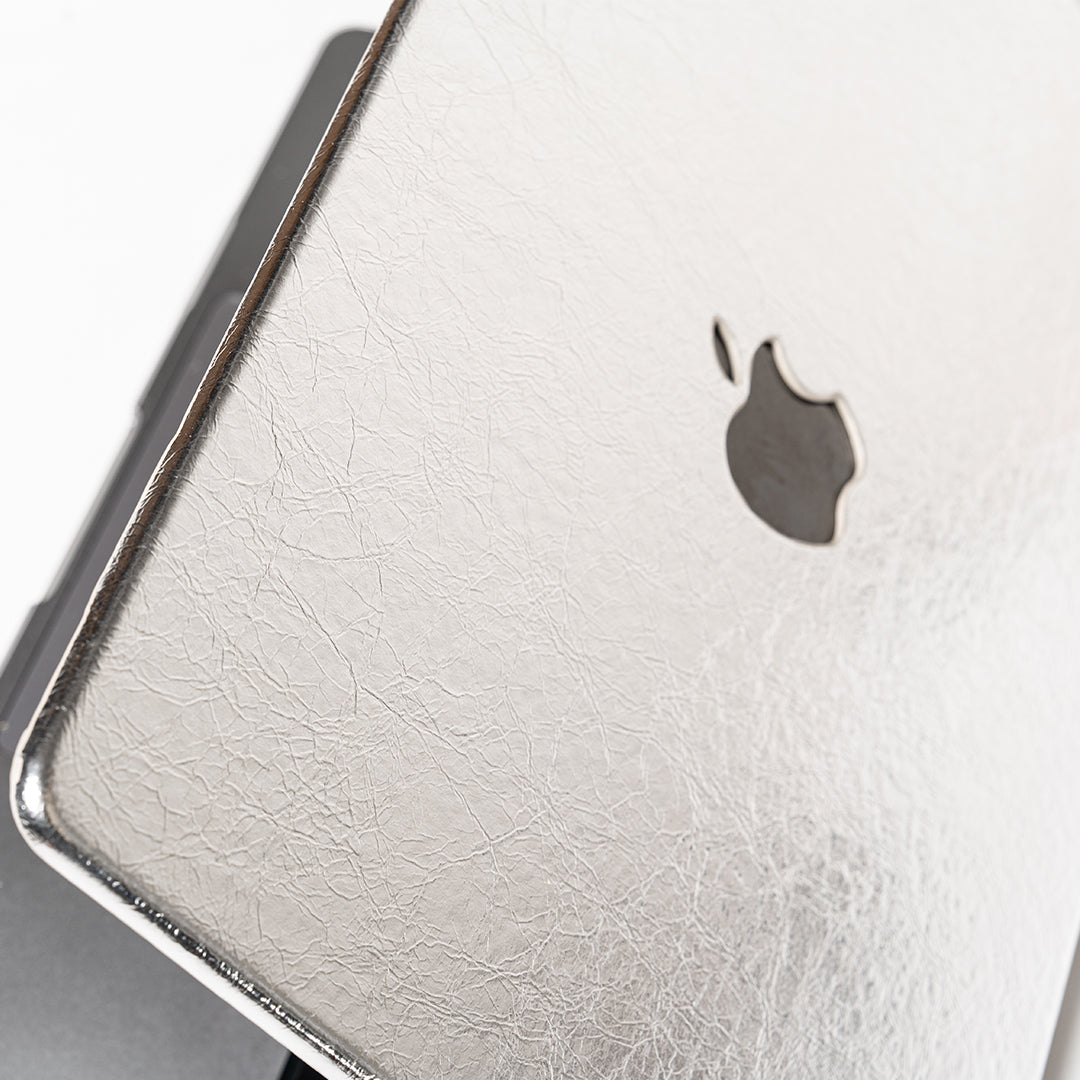 Apple MacBook シルバー 美品　カバー付　美品 即納】Silver Texture MacBook Case