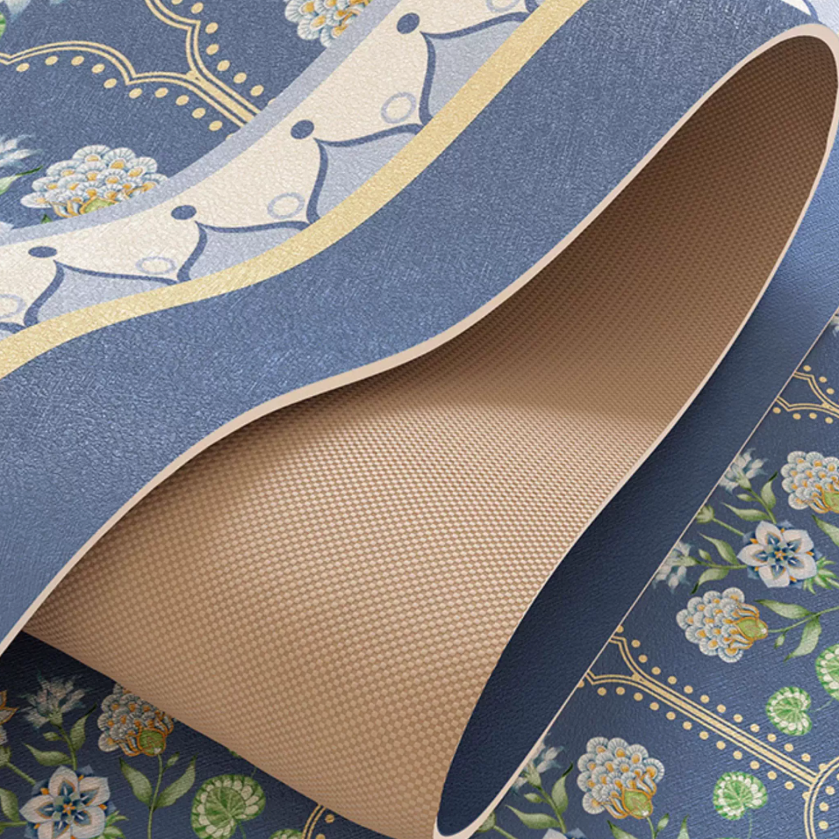 french country flower bath mat (2color)