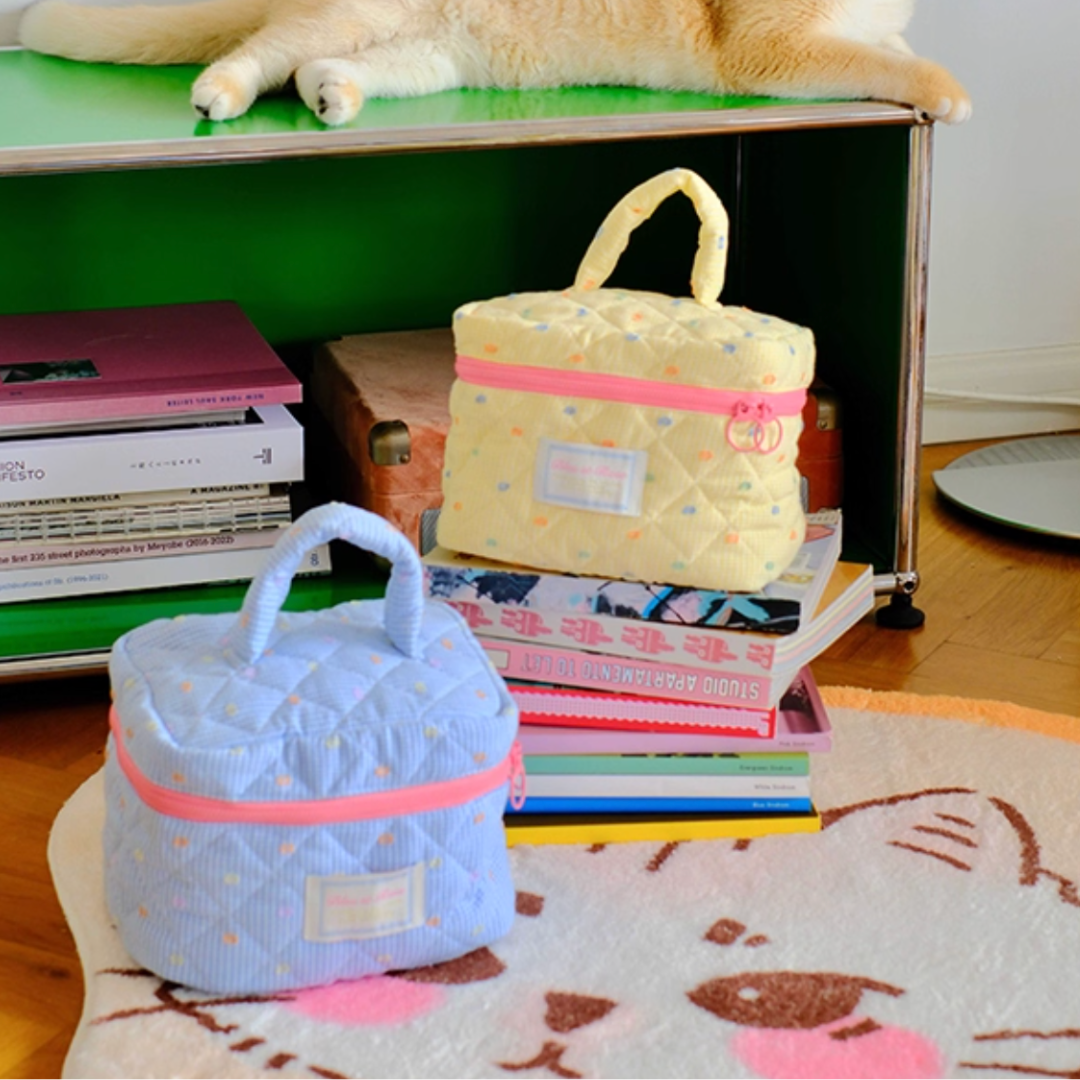 candy quilting bag travel pouch (2color)