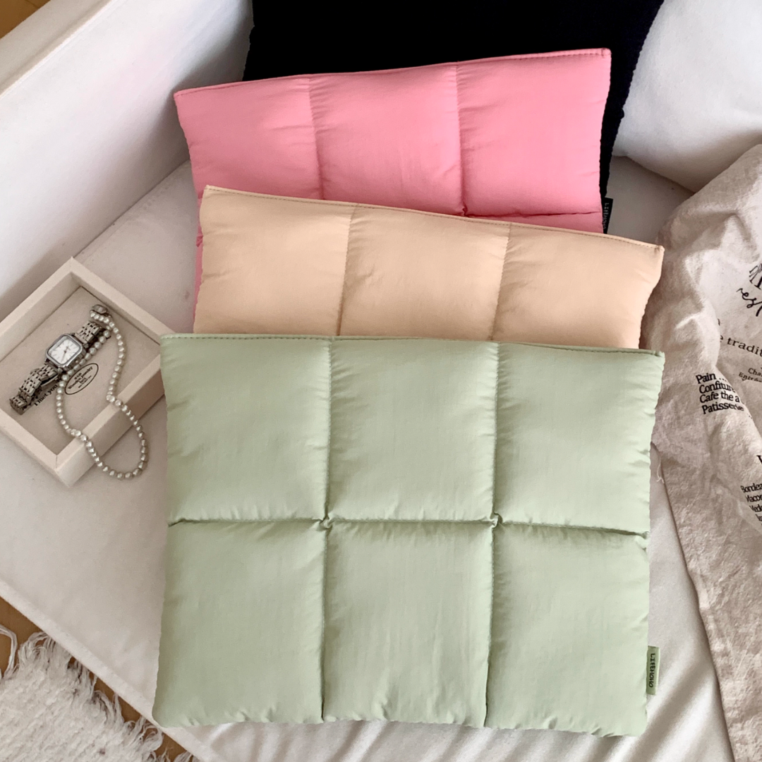 pastel pillow mac book bag (4color)