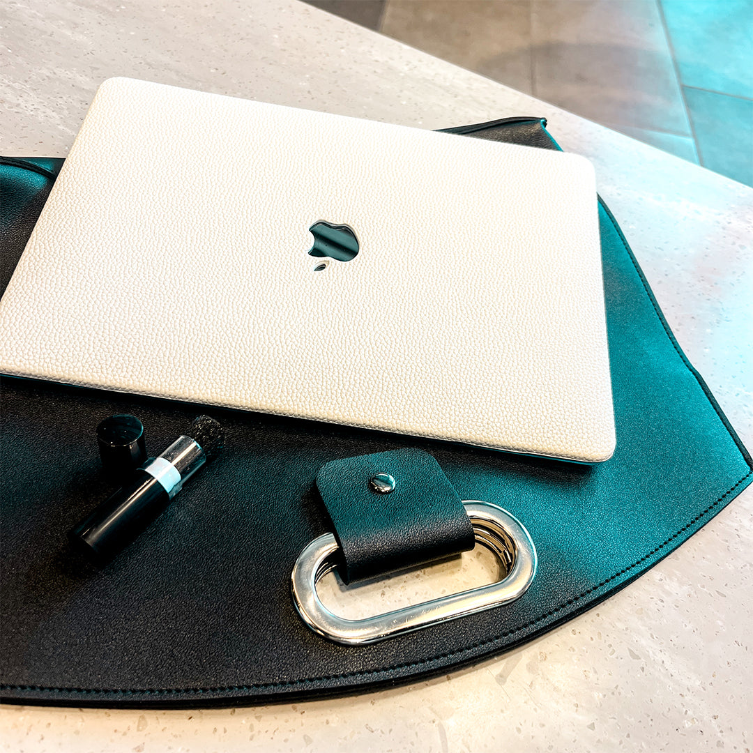 Ivory Leather Style MacBook Cover