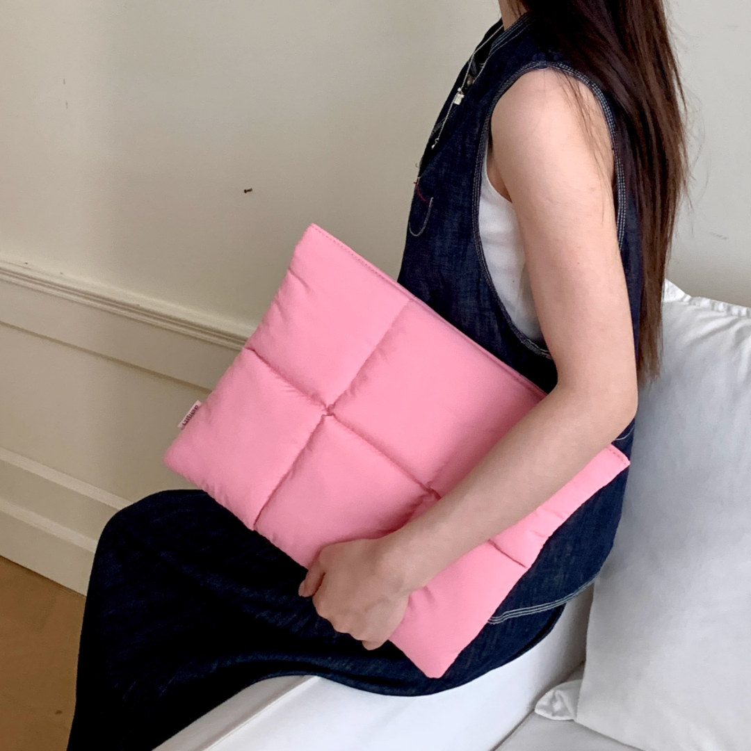 pastel pillow mac book bag (4color)