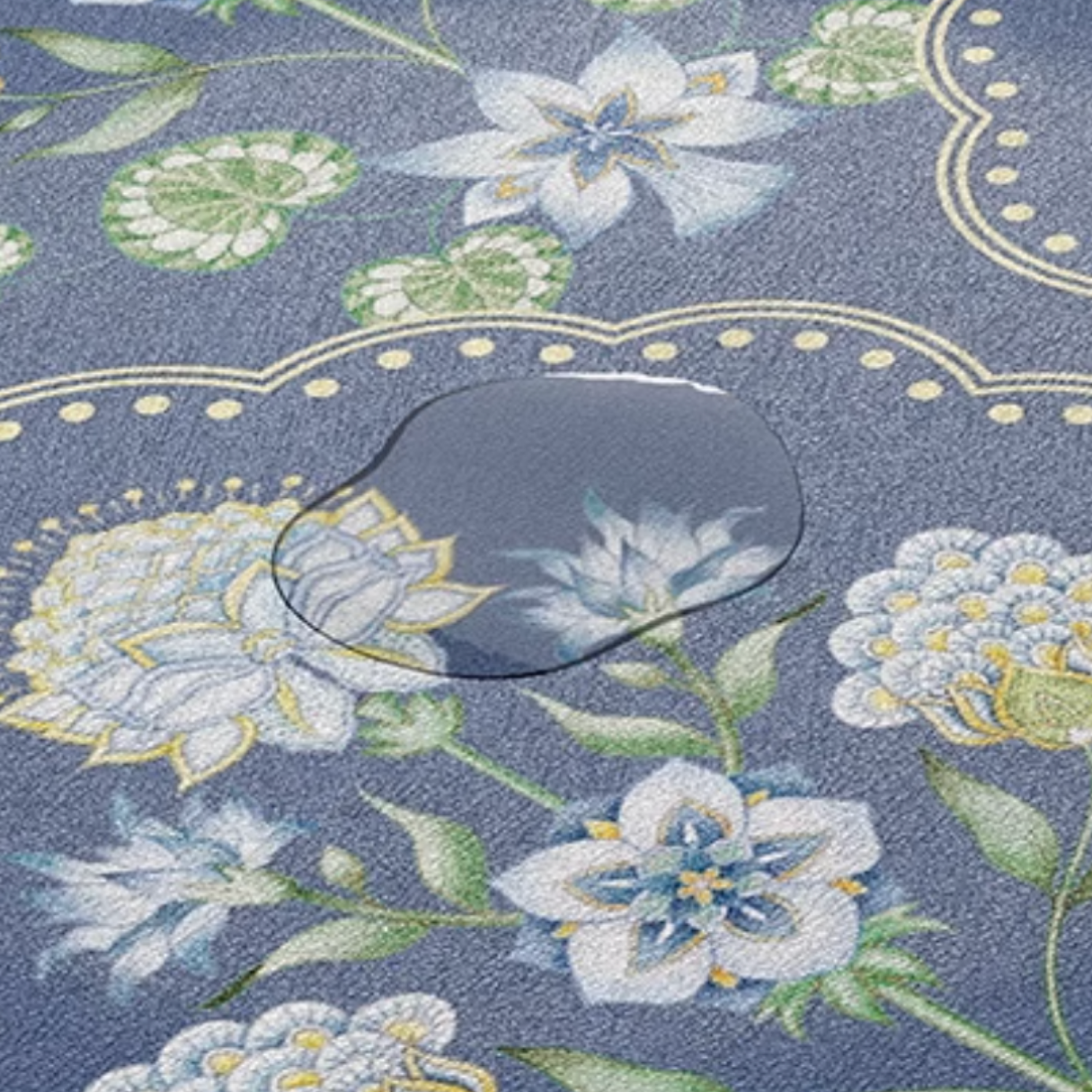 french country flower bath mat (2color)