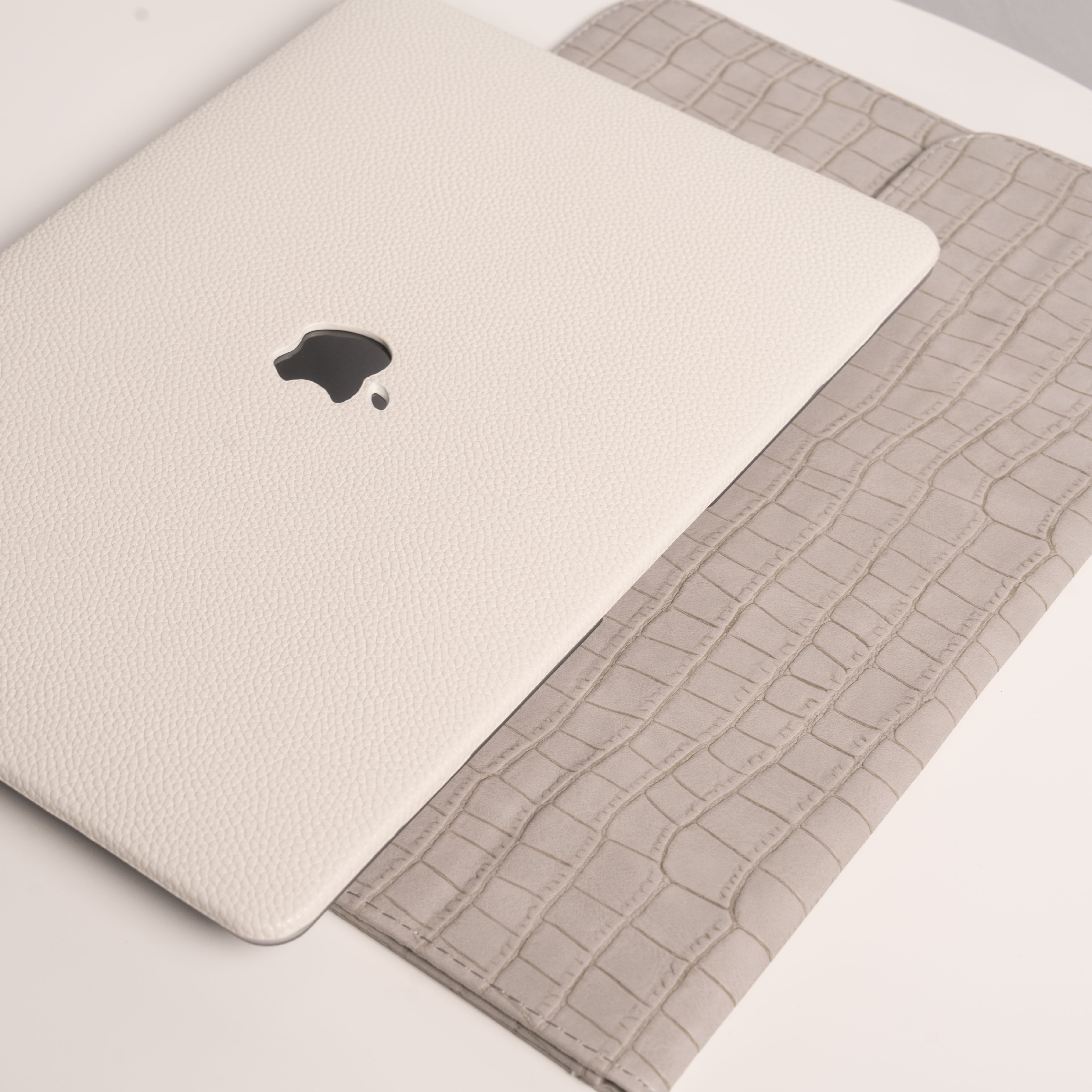 Elegant Croc Sleeve with Built-in Stand (grey)