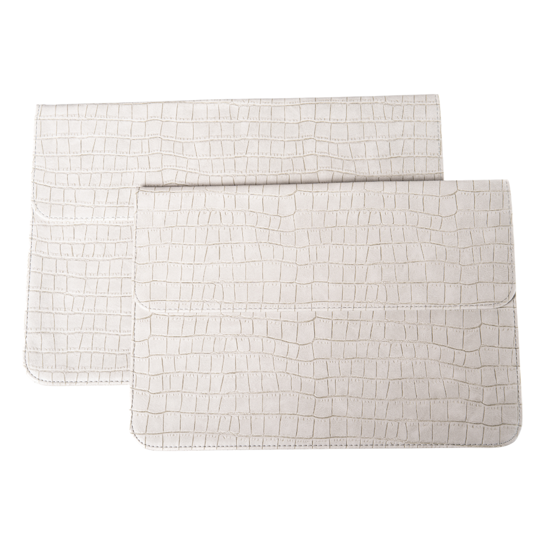 Elegant Croc Sleeve with Built-in Stand (grey)