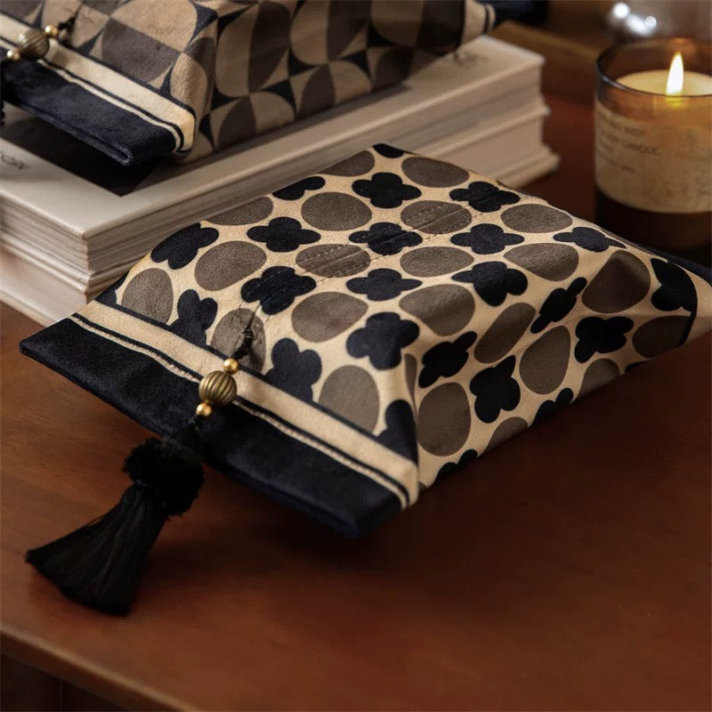 art deco circle tissue case (3design)