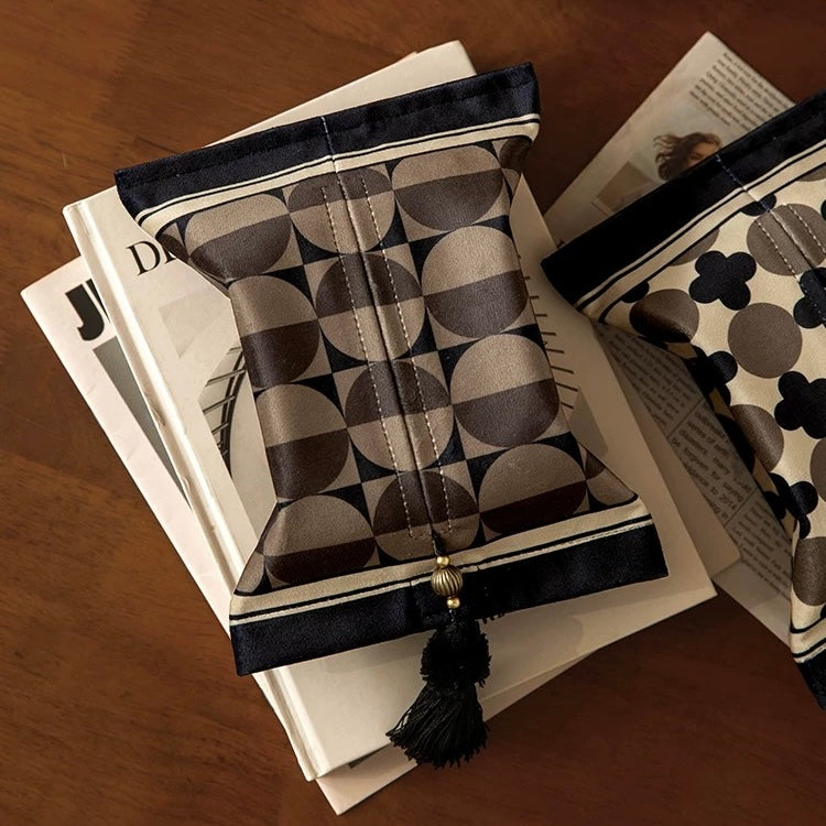 art deco circle tissue case (3design)