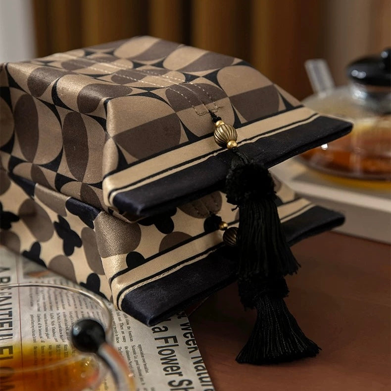 art deco circle tissue case (3design)