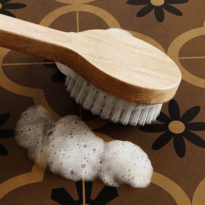 Terracotta Floral Tile bath mat (3colors)