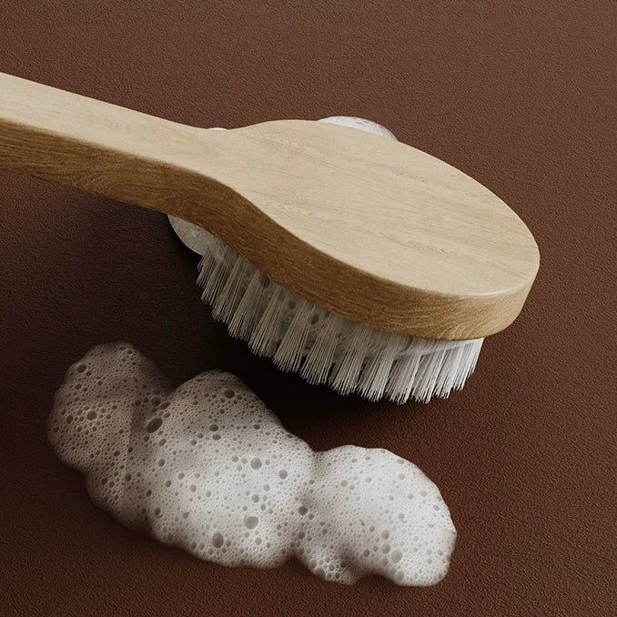 Espresso Rattan bath mat