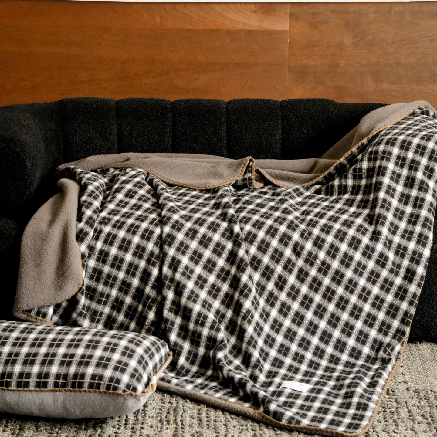 check reversible blanket (4design)