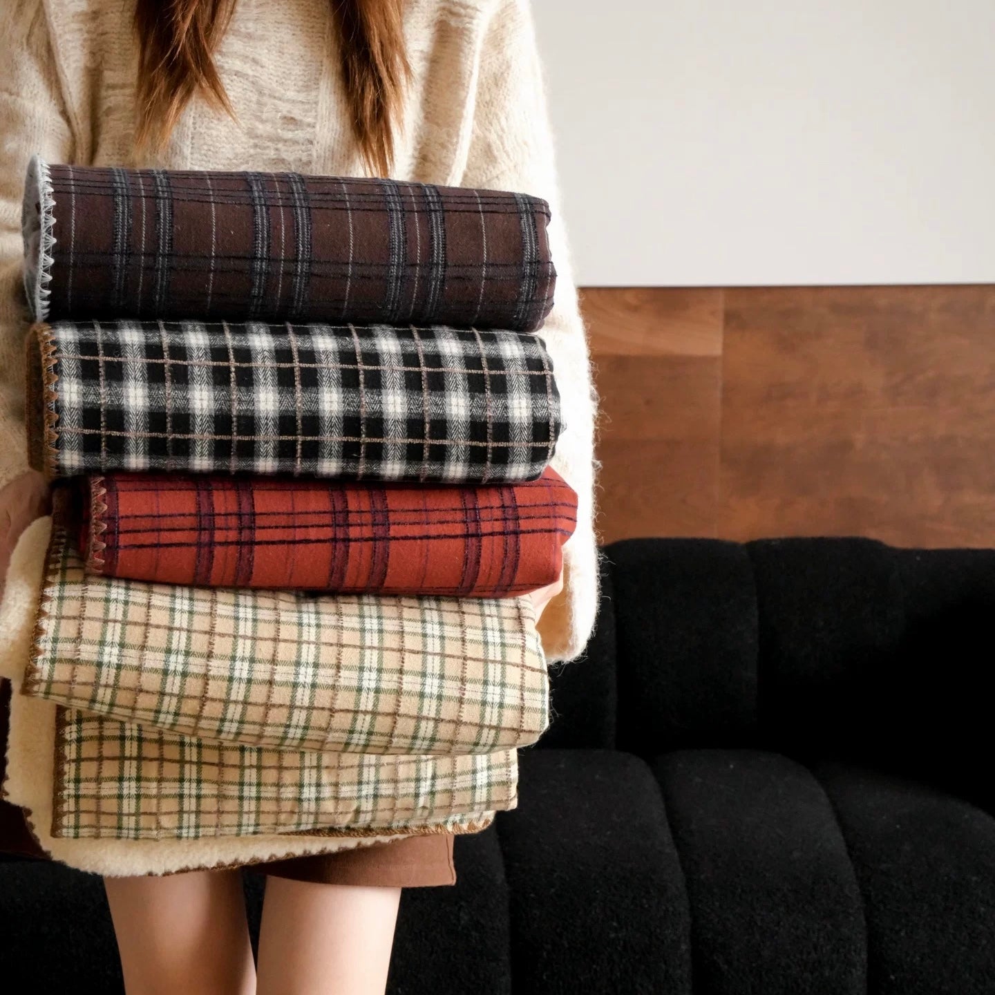 check reversible blanket (4design)