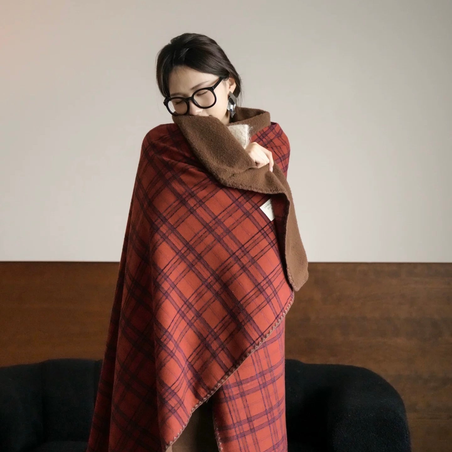 check reversible blanket (4design)