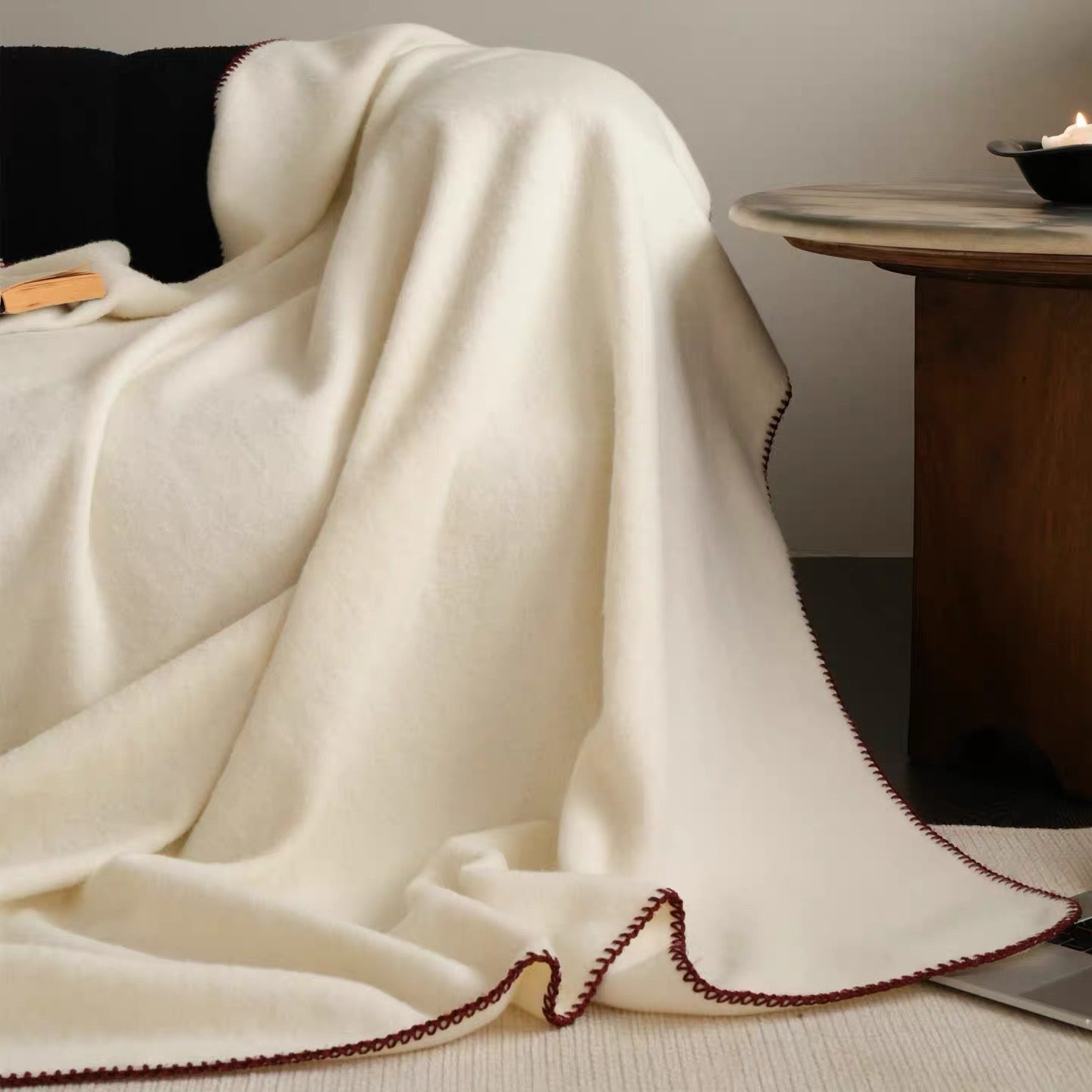 simple cozy stitch blanket (6colors)