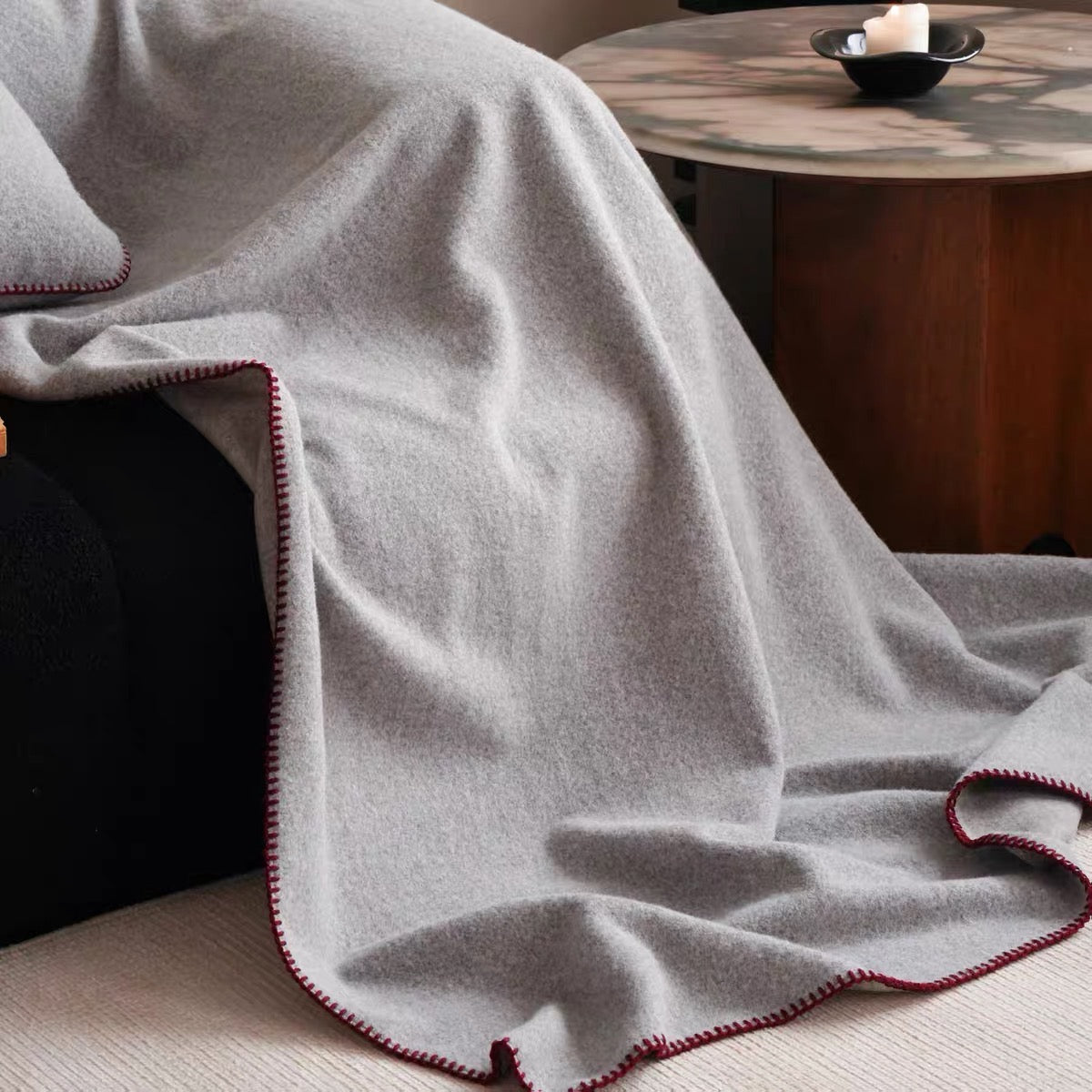 simple cozy stitch blanket (6colors)