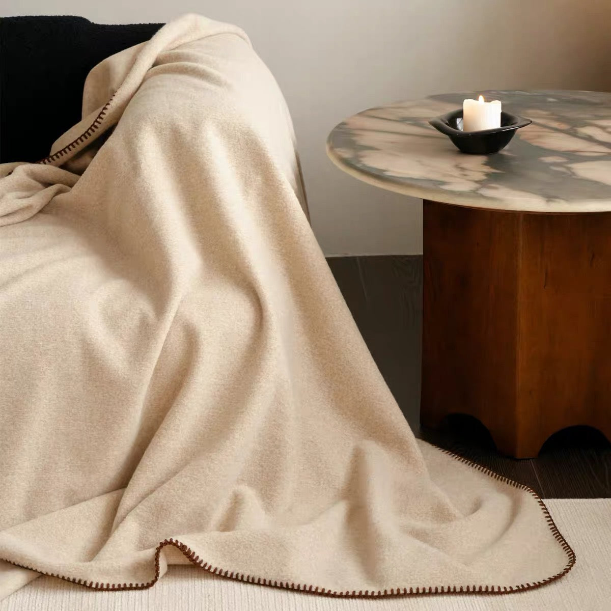 simple cozy stitch blanket (6colors)