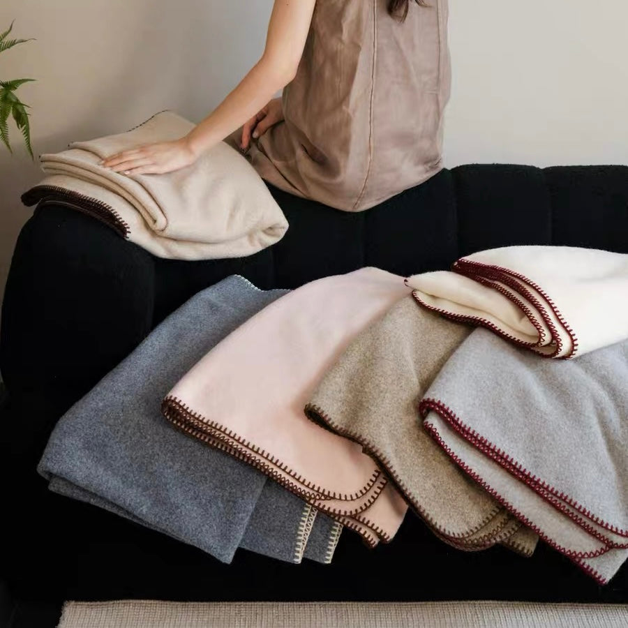simple cozy stitch blanket (6colors)