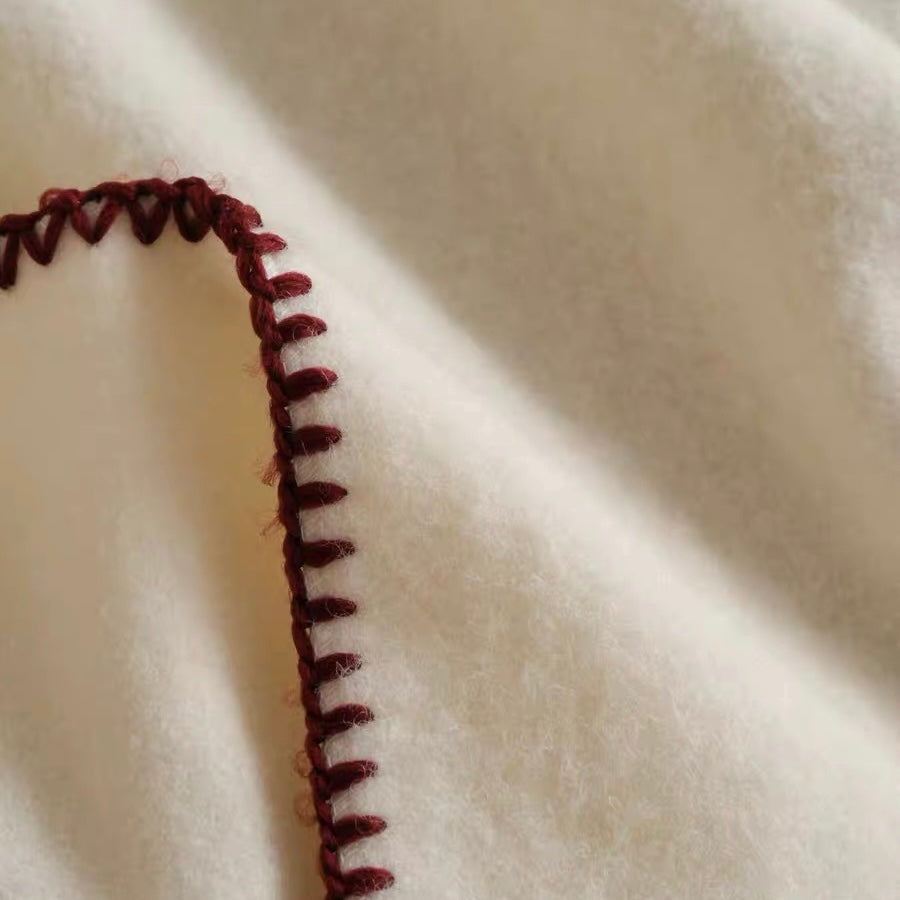 simple cozy stitch blanket (6colors)