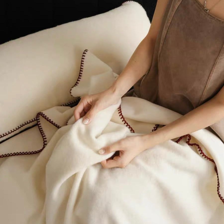simple cozy stitch blanket (6colors)