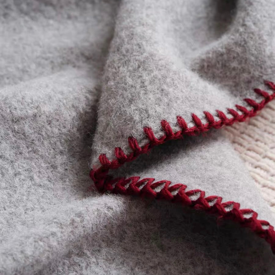simple cozy stitch blanket (6colors)