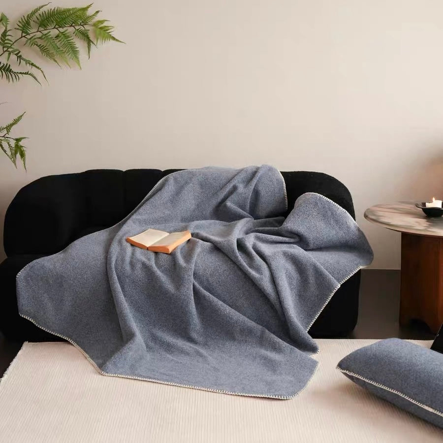 simple cozy stitch blanket (6colors)