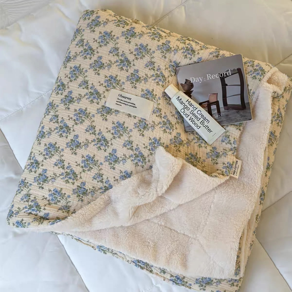 natural organic flower blanket (5design)