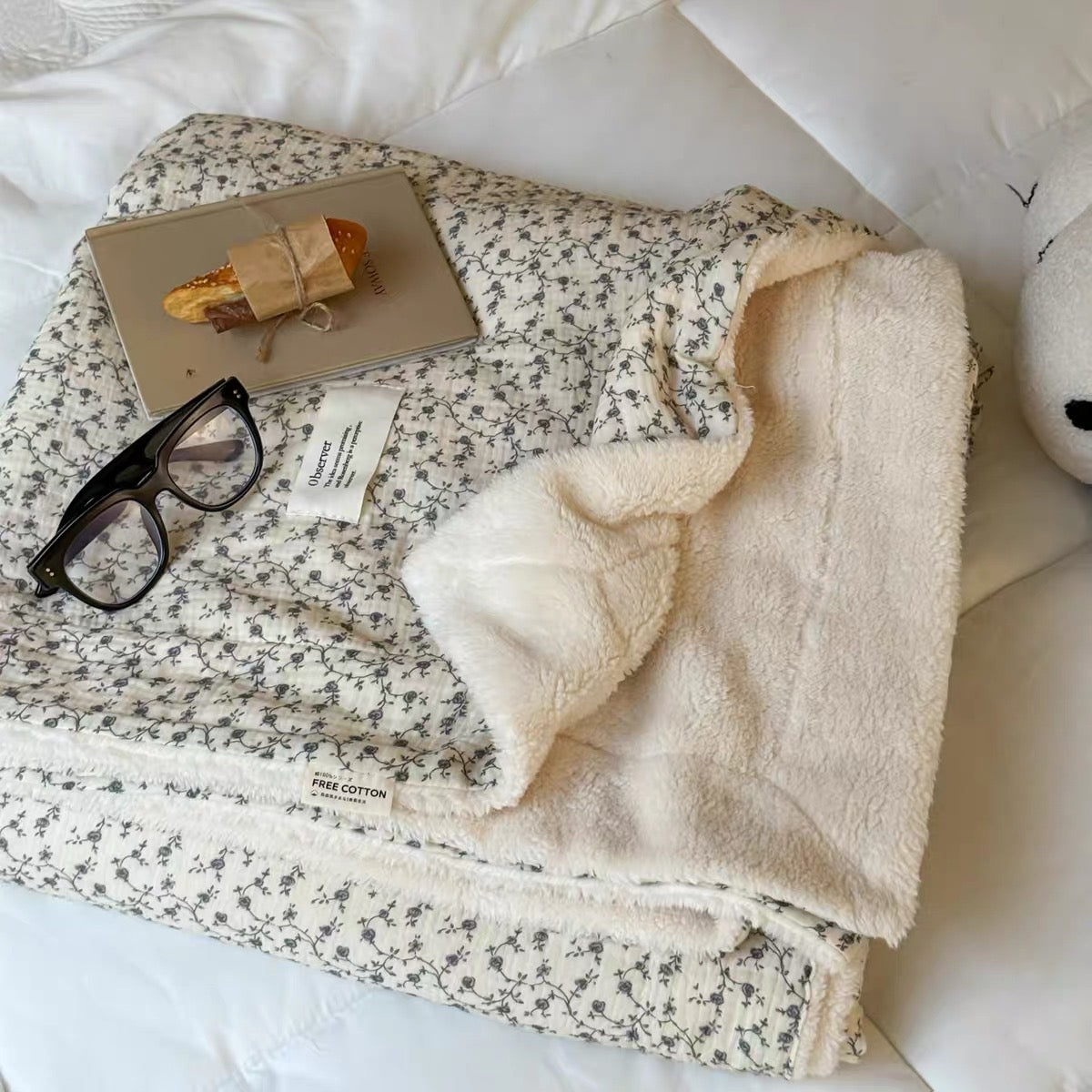 natural organic flower blanket (5design)
