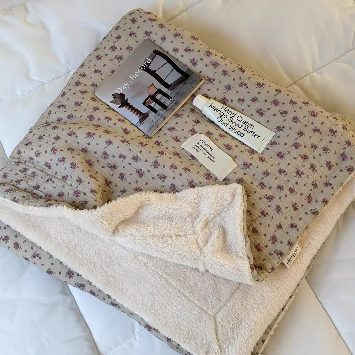 natural organic flower blanket (5design)