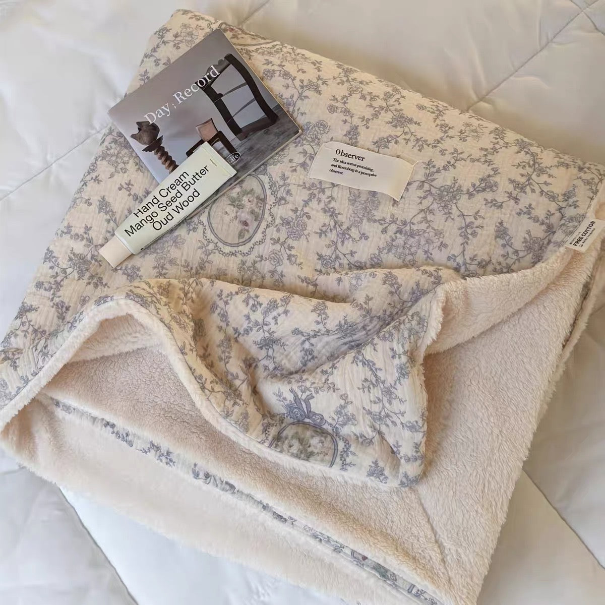 natural organic flower blanket (5design)