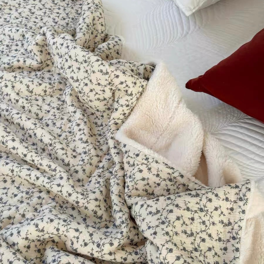 natural organic flower blanket (5design)