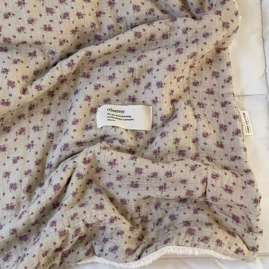 natural organic flower blanket (5design)