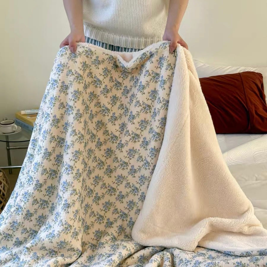 natural organic flower blanket (5design)
