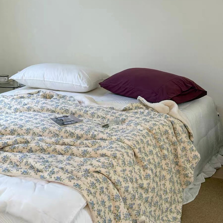 natural organic flower blanket (5design)