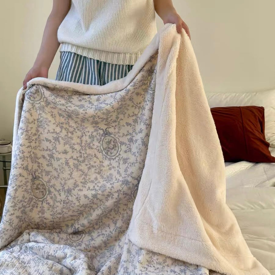 natural organic flower blanket (5design)